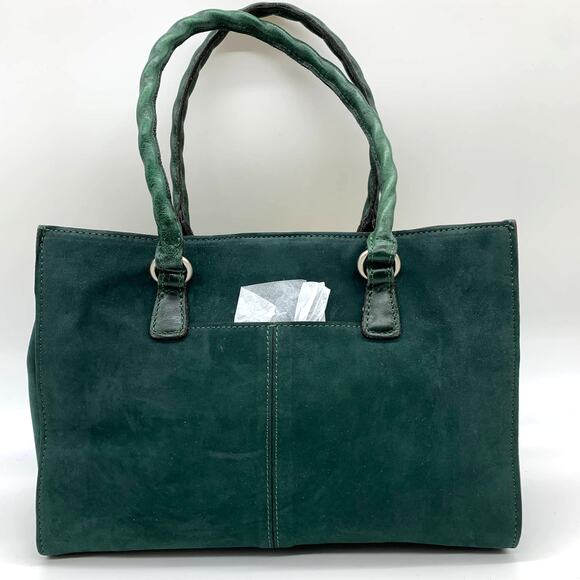 Patricia Nash Leather Handbags Primrose Satchel Dark Green Purse - Picture 2 of 13